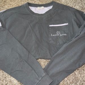 Lauren James Gray Long Sleeve Tee